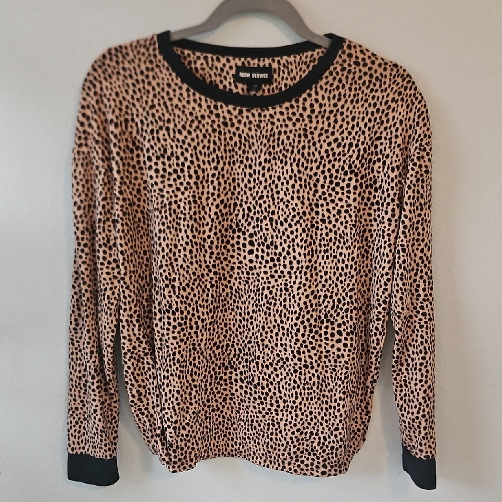 Room Service Leopard Print Top